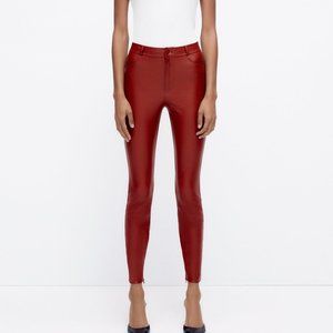 ZARA | Faux Leather Leggings